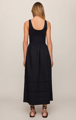 Load image into Gallery viewer, Johanna Midi Dress in Black

