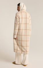 Load image into Gallery viewer, Mason Windowpane Coat in Sea Salt
