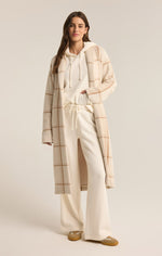 Load image into Gallery viewer, Mason Windowpane Coat in Sea Salt
