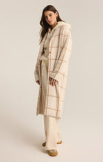 Load image into Gallery viewer, Mason Windowpane Coat in Sea Salt
