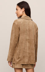 Load image into Gallery viewer, Decker Suede Chore Coat in Light Sand
