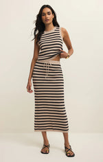 Load image into Gallery viewer, Emori Striped Skirt in Natural
