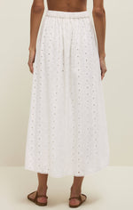 Load image into Gallery viewer, Bria Eyelet Skirt in White

