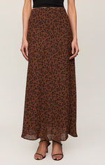 Load image into Gallery viewer, Europa Leopard Skirt in Burnt Umber
