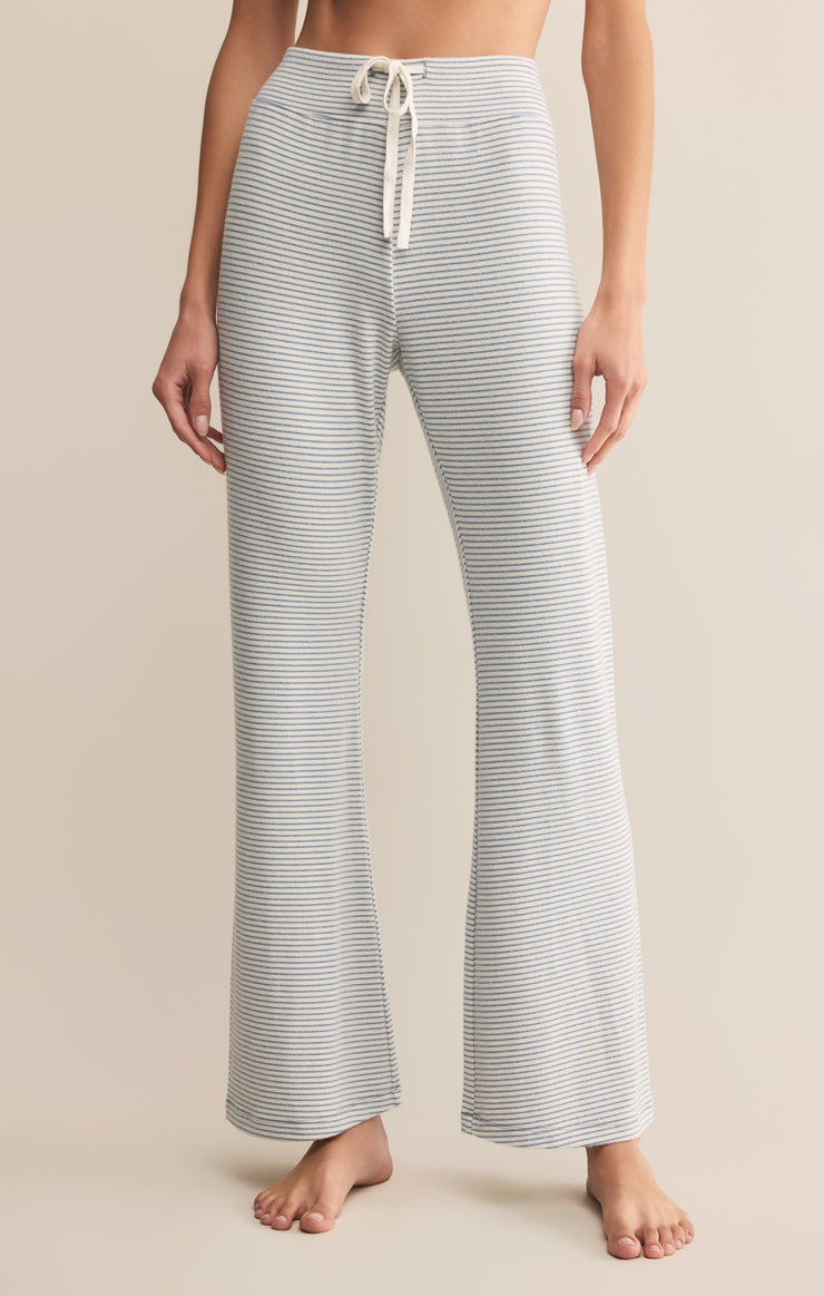 In the Clouds Stripe Pant in Light Denim