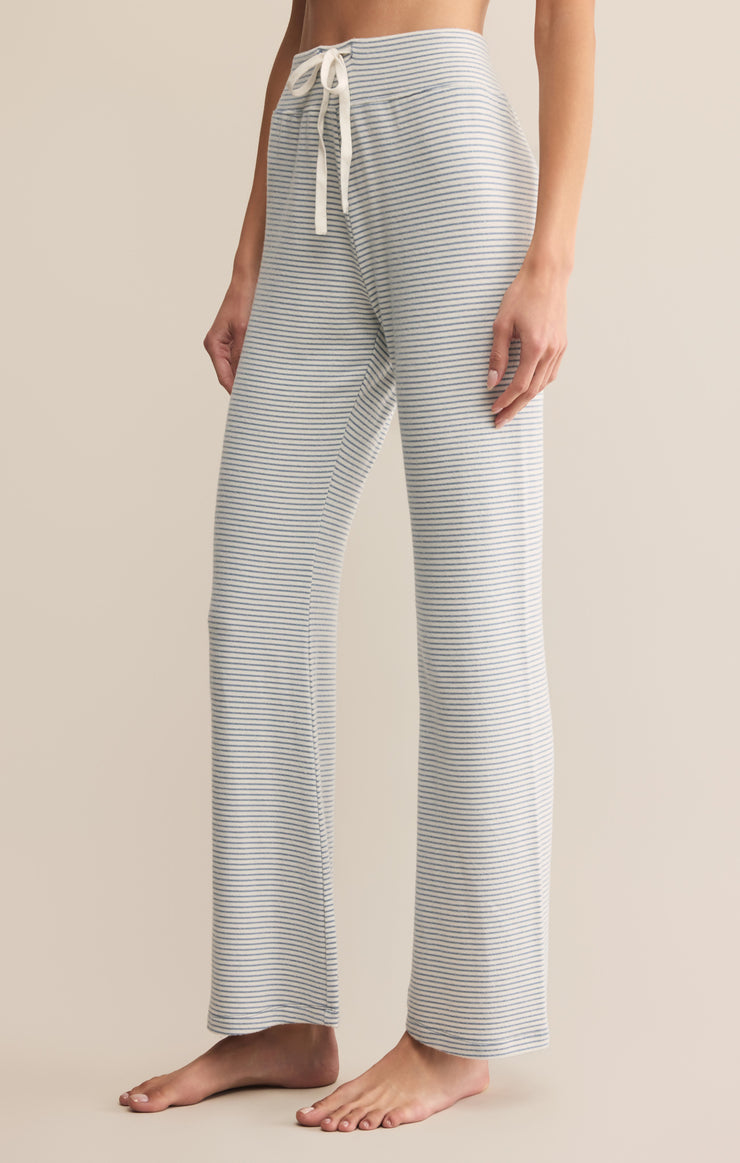 In the Clouds Stripe Pant in Light Denim