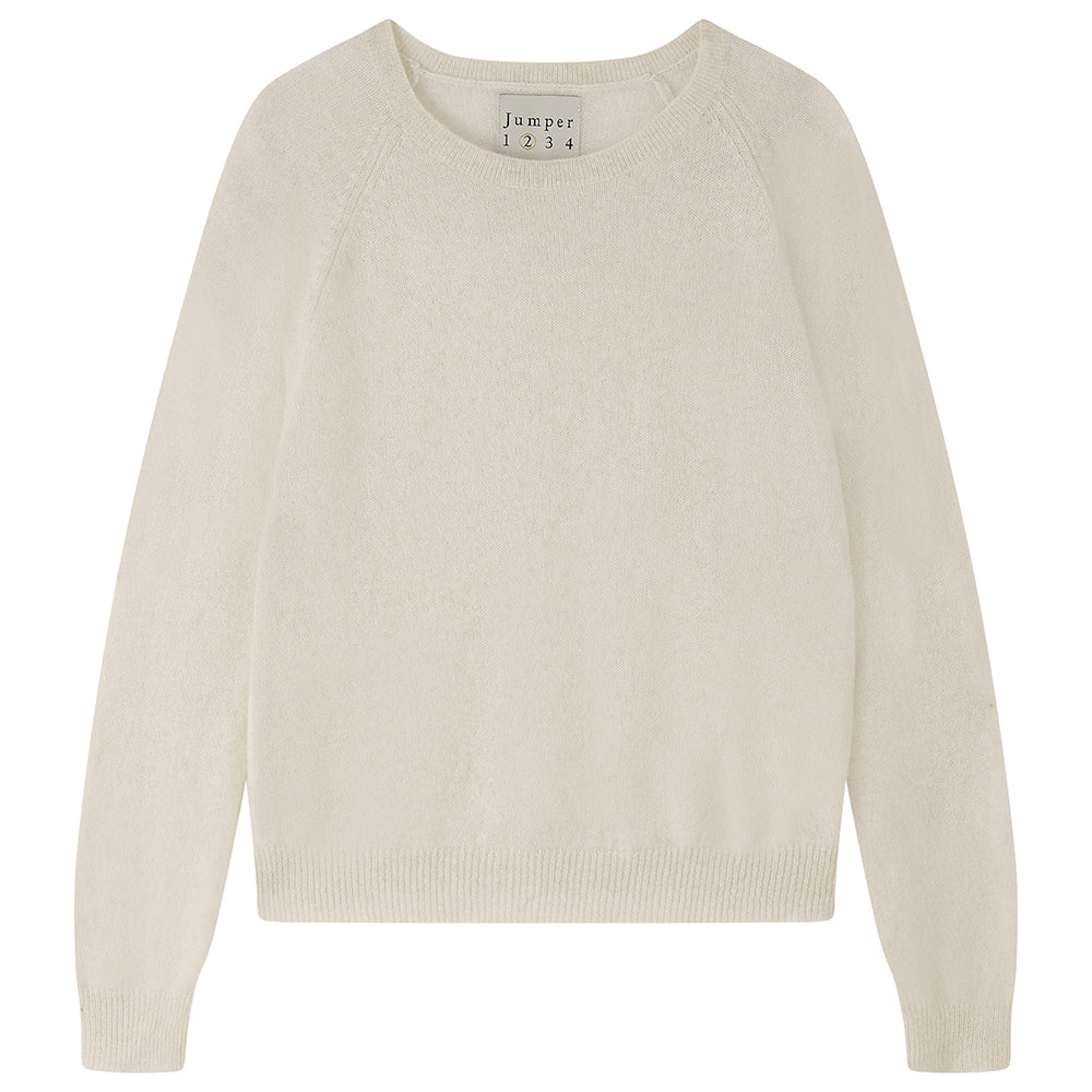 Cashmere Crop Crew in Oatmeal