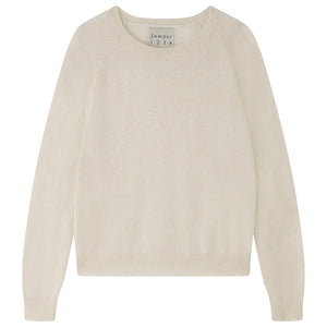 Cashmere Crop Crew in Oatmeal