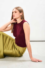Load image into Gallery viewer, Cashmere Perfect Tank in Burgundy

