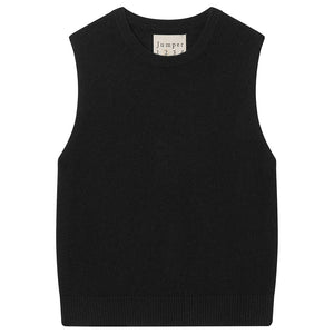 Cashmere Perfect Tank in Black