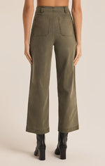 Load image into Gallery viewer, Bobbi Washed Pant in Grape Leaf
