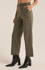 Load image into Gallery viewer, Bobbi Washed Pant in Grape Leaf
