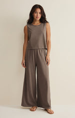 Load image into Gallery viewer, Scout Jersey Crop Flare Pant in Perfectly Taupe
