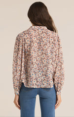 Load image into Gallery viewer, Esme la Paz Floral Blouse in Latte
