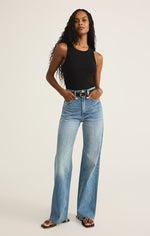 Load image into Gallery viewer, Hadley Rib Tank in Black
