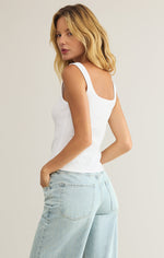 Load image into Gallery viewer, Danya Rib Tank in White
