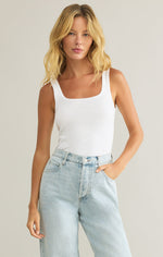 Load image into Gallery viewer, Danya Rib Tank in White

