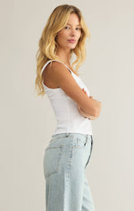 Load image into Gallery viewer, Danya Rib Tank in White
