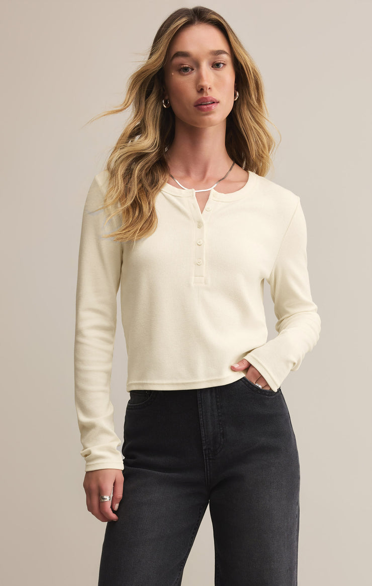Ferris Henley Top in Crystal