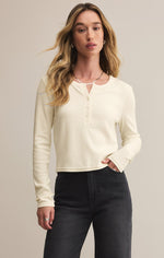 Load image into Gallery viewer, Ferris Henley Top in Crystal

