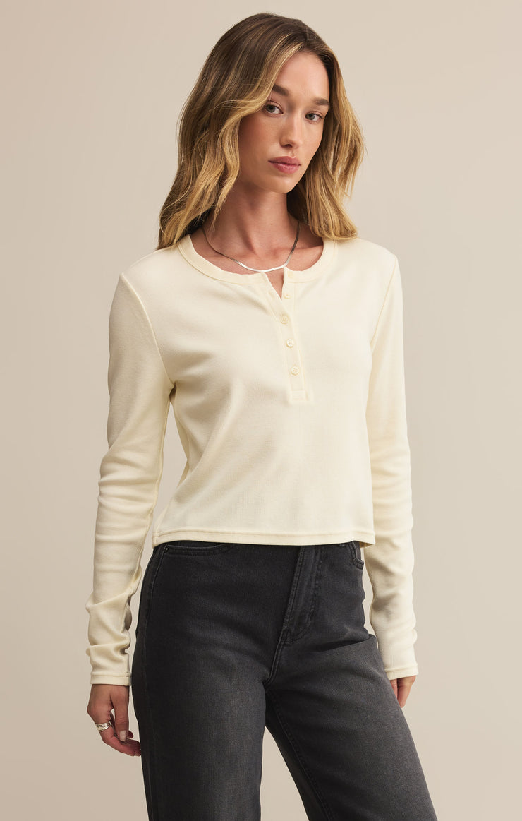 Ferris Henley Top in Crystal