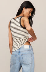 Load image into Gallery viewer, Rowe Striped Scoop Tank
