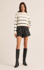 Load image into Gallery viewer, Milan Stripe Sweater in Natural
