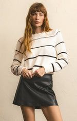 Load image into Gallery viewer, Milan Stripe Sweater in Natural
