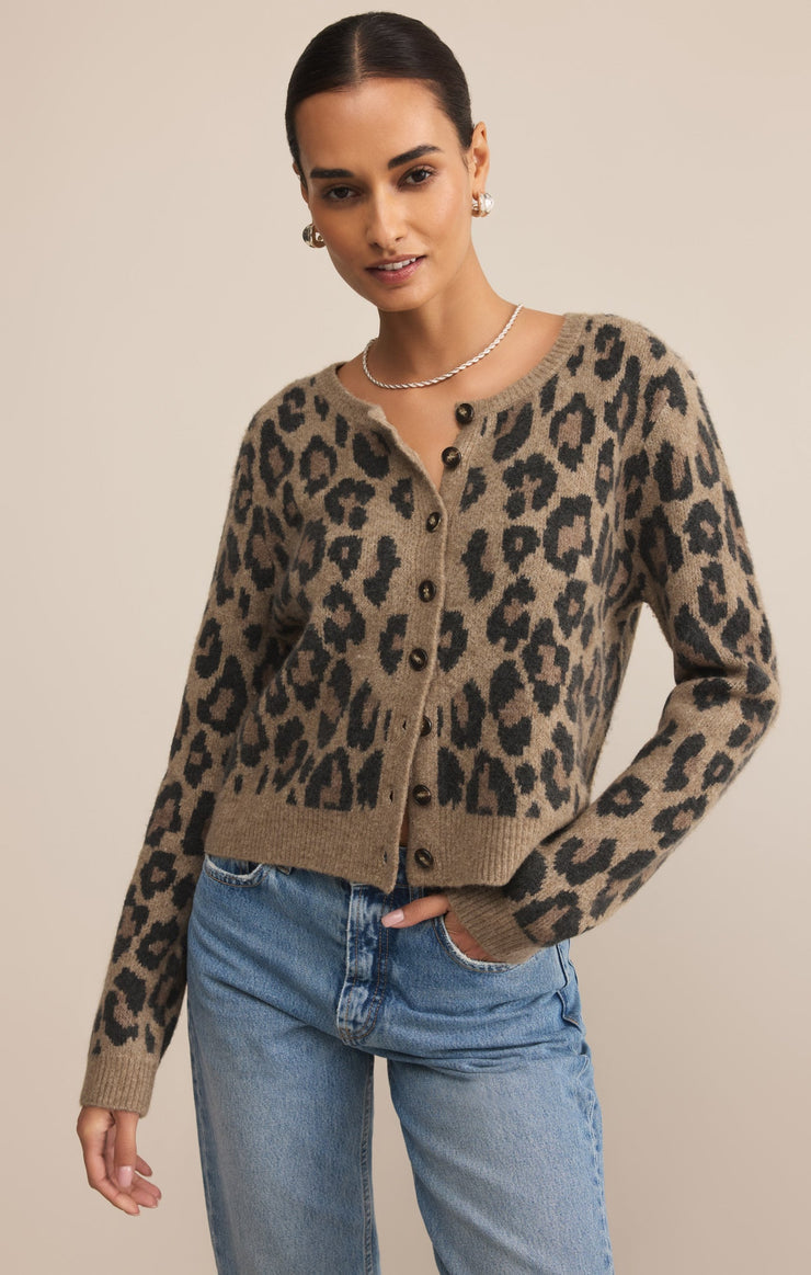 Wild Outlook Cardigan in Desert Tan