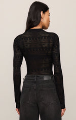 Load image into Gallery viewer, Avery Sweater Top in Black
