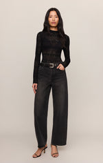 Load image into Gallery viewer, Avery Sweater Top in Black
