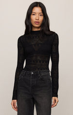 Load image into Gallery viewer, Avery Sweater Top in Black
