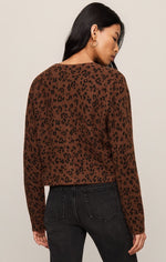 Load image into Gallery viewer, Medina Leopard Cardigan in Burnt Umber
