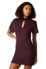 Load image into Gallery viewer, Karlina Ponte Dress in Dark Chocolate
