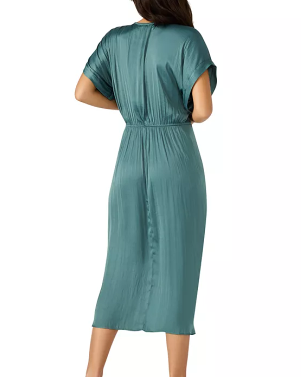 Aimee Dress in Dusty Teal