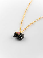 Load image into Gallery viewer, Black Elephant Necklace
