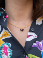 Load image into Gallery viewer, Black Elephant Necklace
