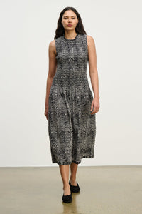 Katherine Smocked Dress in Black