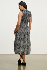 Katherine Smocked Dress in Black