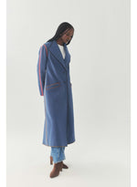 Load image into Gallery viewer, Treva Coat in Navy Multi
