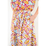 Load image into Gallery viewer, Patterned Maxi Skirt in Blue
