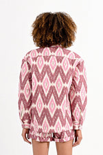 Load image into Gallery viewer, Batik Pattern Shirt Jacket in Pink Anju
