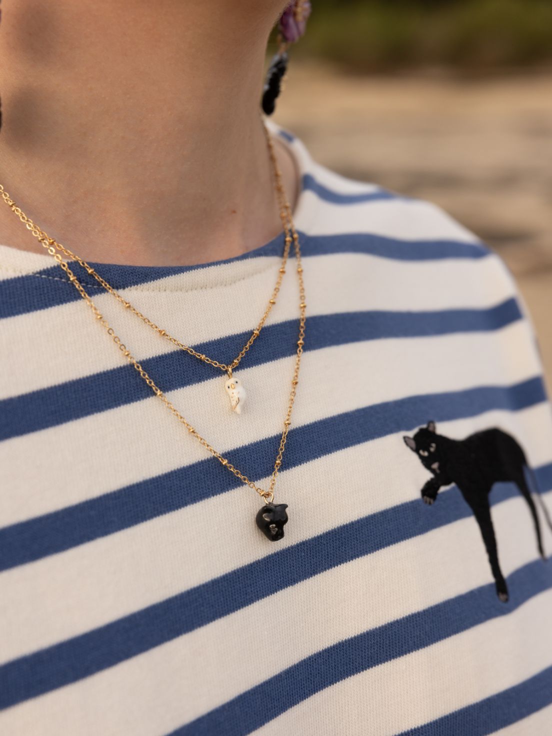 Black Panther Head Necklace