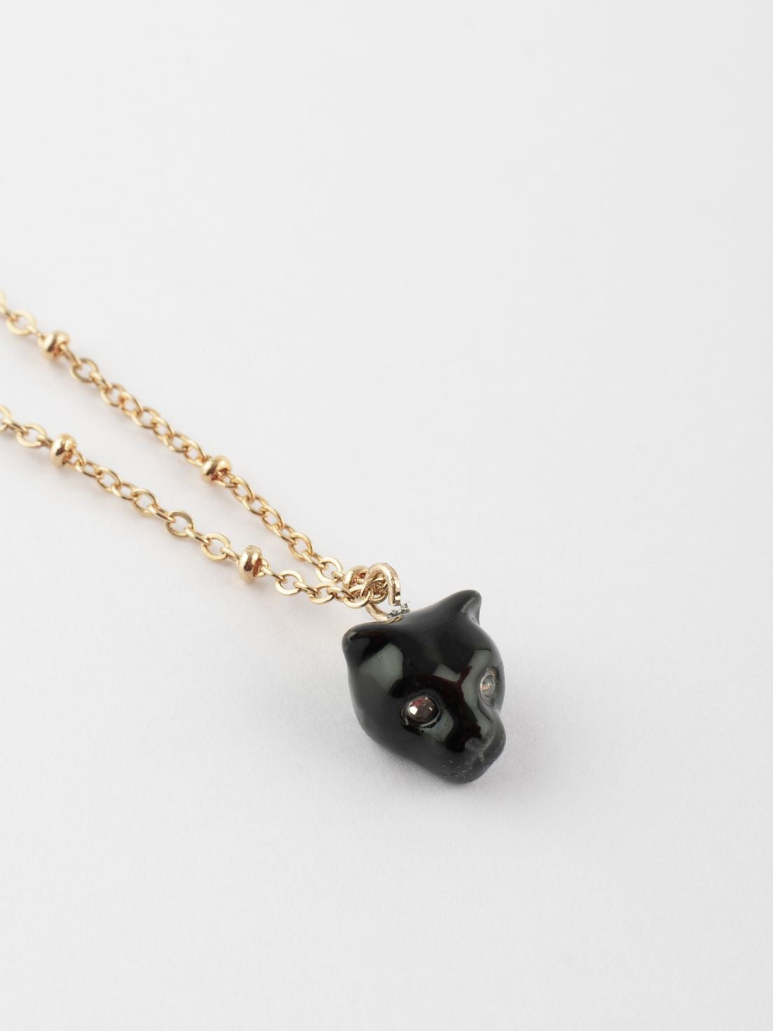 Black Panther Head Necklace