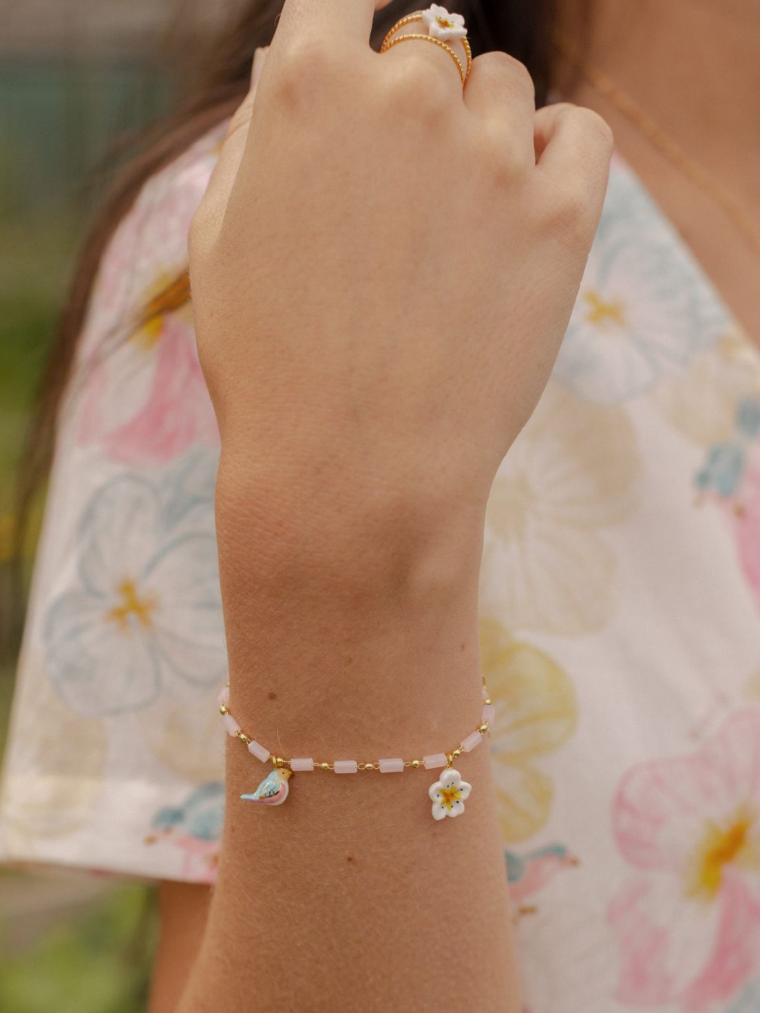 Harvest Time Aventurine Bird Bracelet