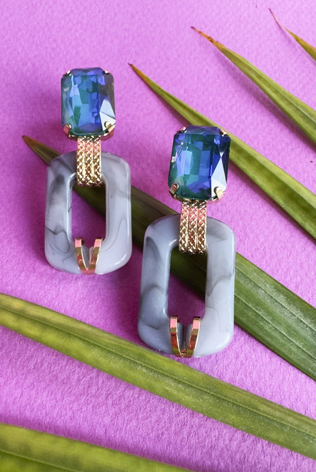 Alysse Post Earrings in Royal