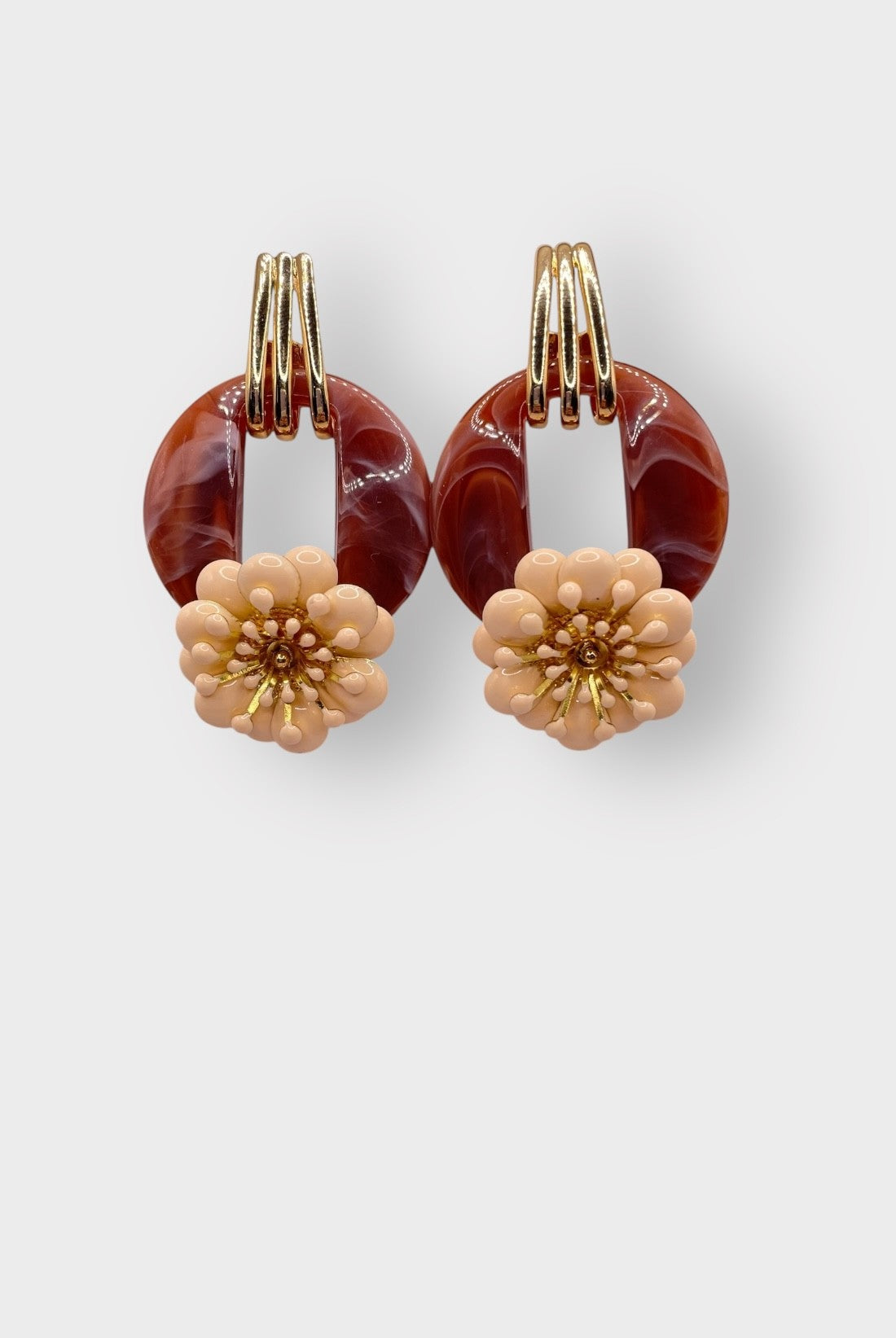 Oculus Fleur Clip On Earring in Topaz