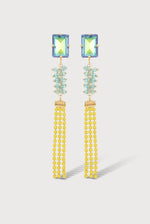 Load image into Gallery viewer, Long Shine Earrings in Multi/Yellow
