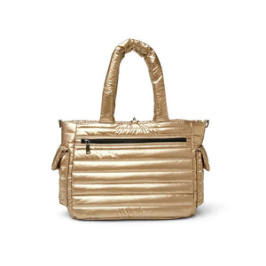 Two Faced Reversible Tote in Pearl Cashmere
