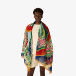 Load image into Gallery viewer, Croco Scarf in Duck Blue
